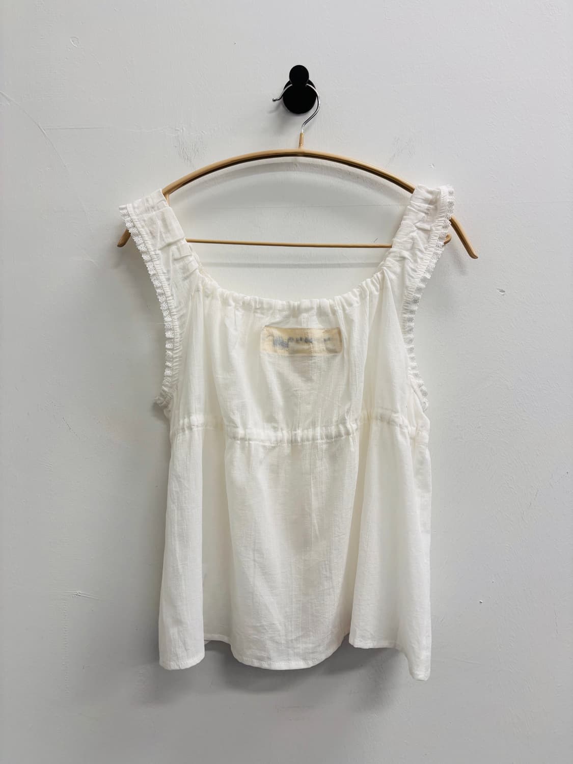 VIA PLAIN 비아 플레임 화이트 레이스 탑 상품이미지3