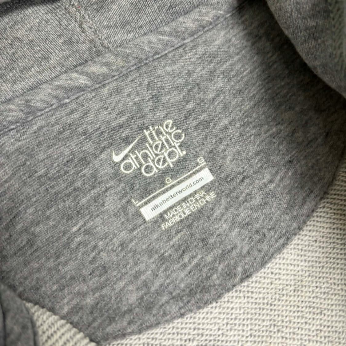 나이키 솔로 스우시 그레이 스웻 후드집업 희귀져지(L) 상품이미지4