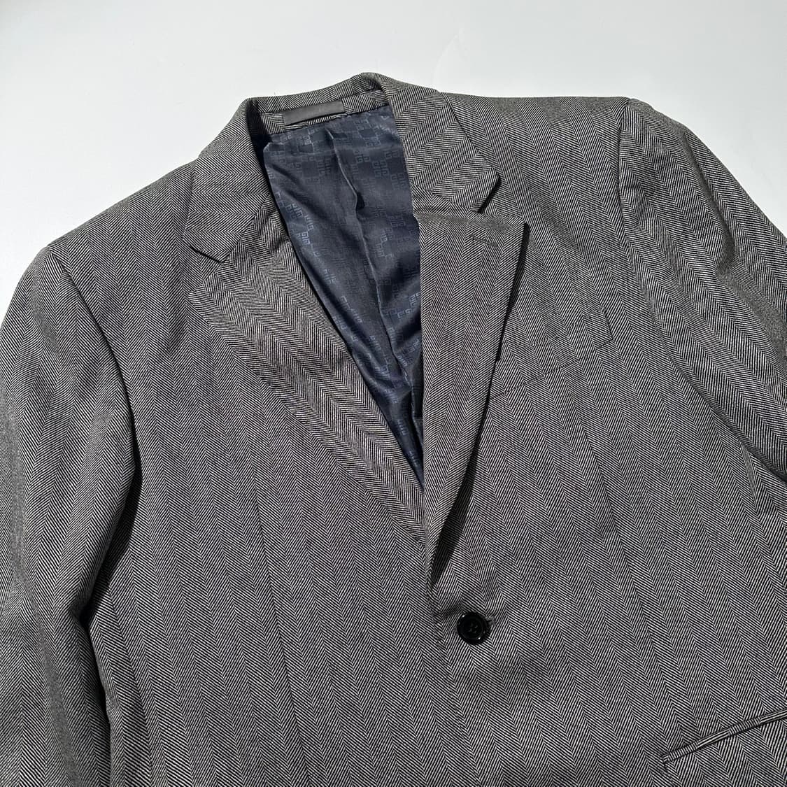 지방시 울 캐시미어 헤링본 싱글 2B 블레이저 자켓 상품이미지3