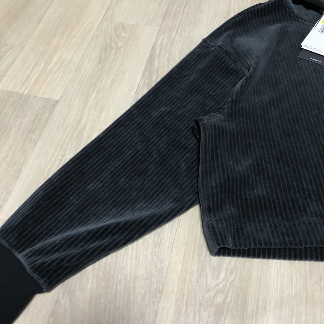 (우먼스 S) 새상품 나이키 NIKE NSW 우먼스 벨루어 크롭 후드 상품이미지2