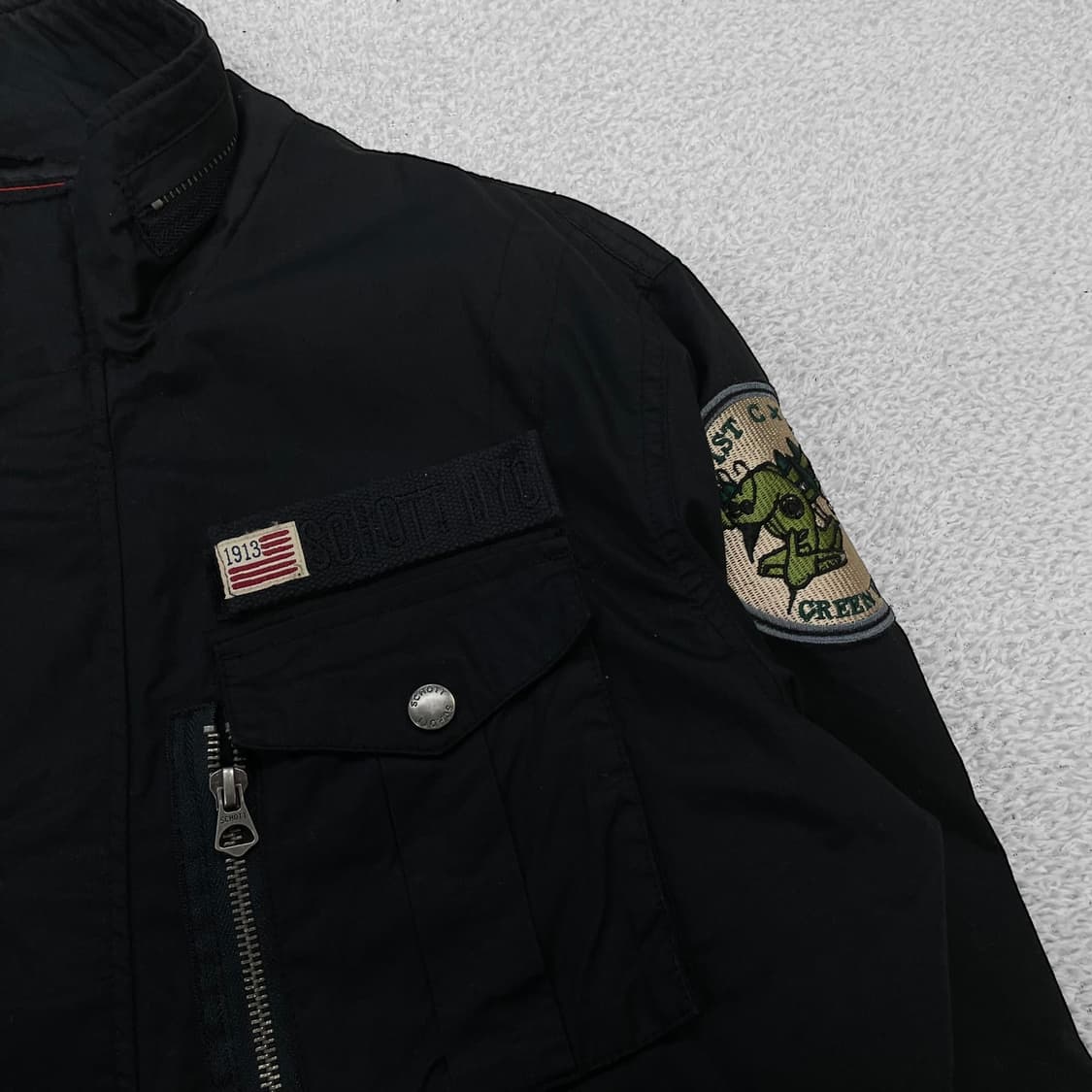 쇼트 Schott x 쿠엔토 멀티 포켓 필드 자켓 블랙 상품이미지3