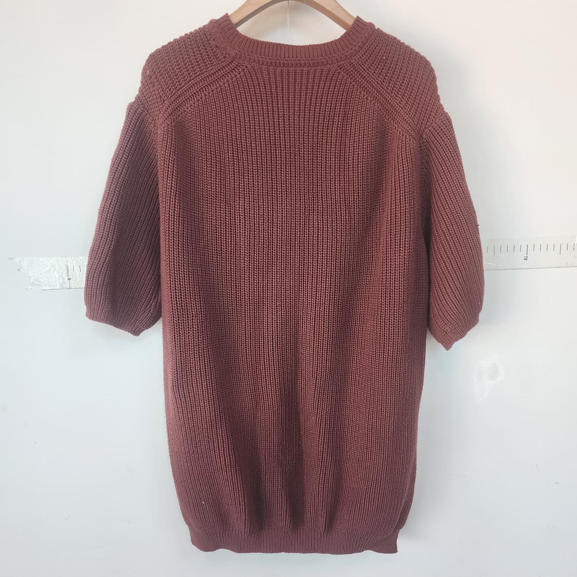 더 캐시미어 브라운 니트 반팔 상품이미지6