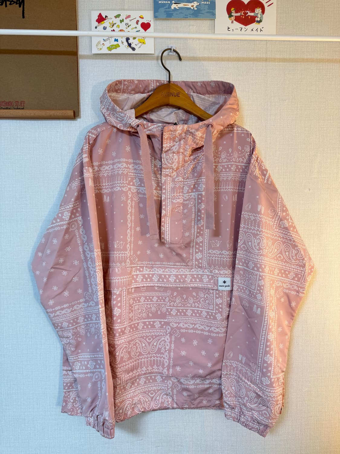 [L] 스노우피크 페이즐리 핑크 아노락 상품이미지1
