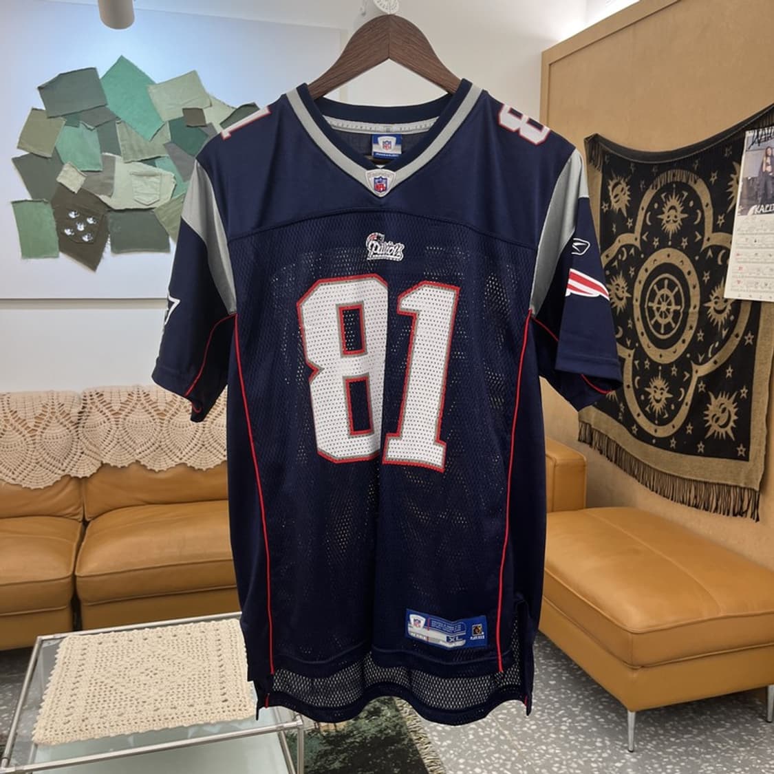 리복 NFL 뉴잉글랜드 패트리어츠 유니폼 져지 반팔티 L C12233 상품이미지3
