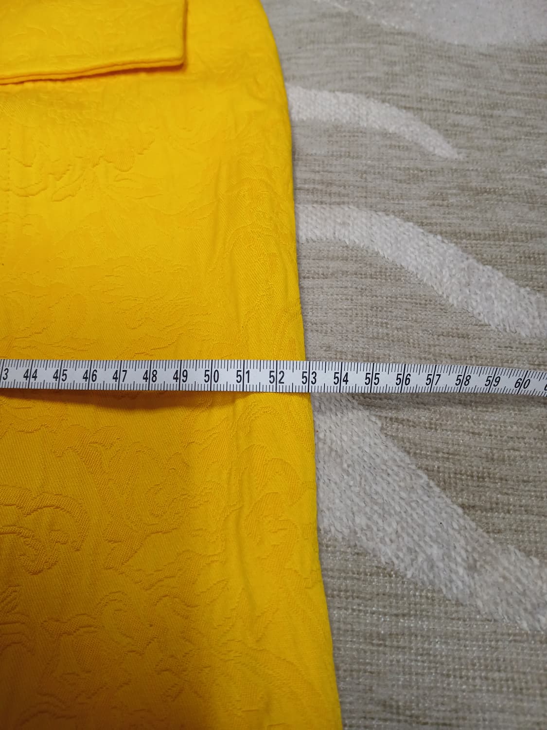 프로앤자 슐러 옐로우 자카드 와이드 레그팬츠  상품이미지4