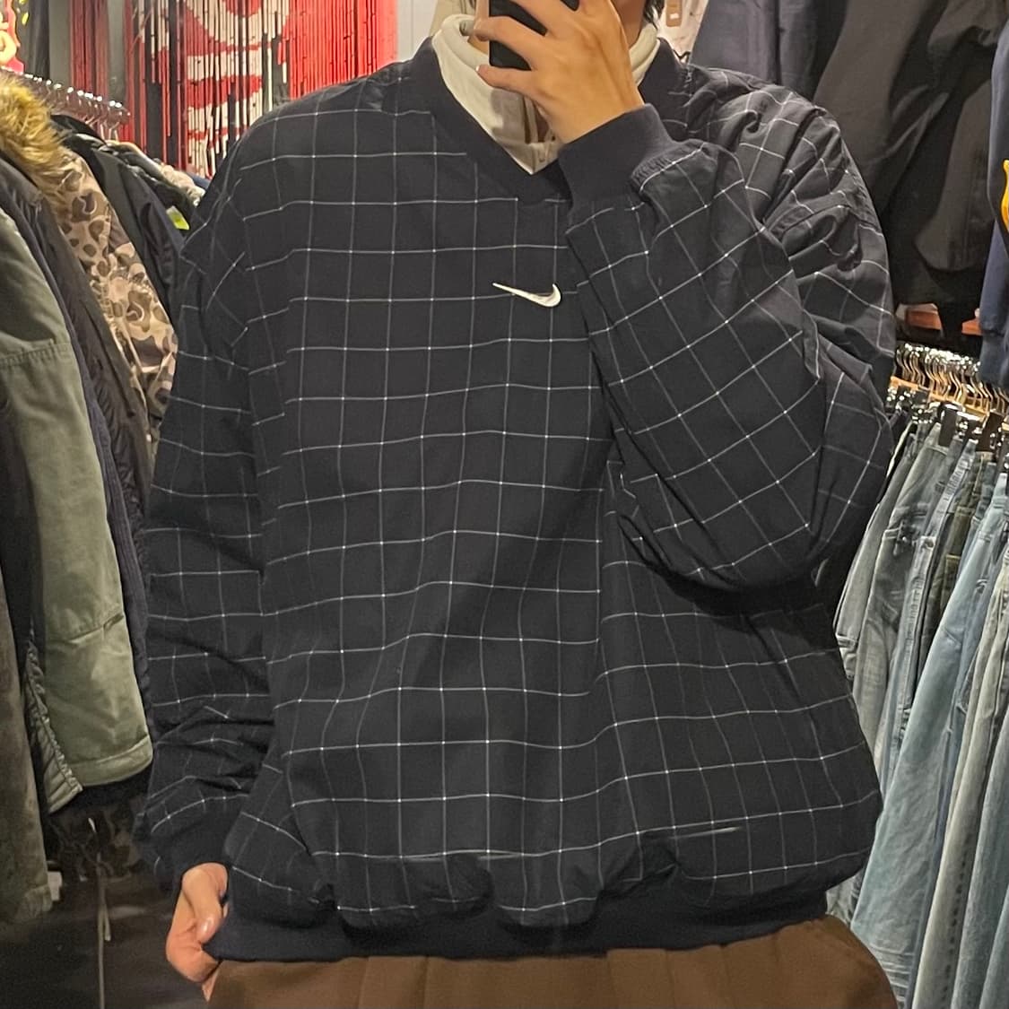 [IM] Nike 나이키 네이비 체크 웜업 상품이미지2