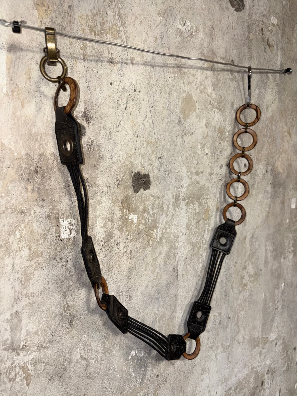 빈티지 블랙 웨이스트 링 벨트 상품이미지1