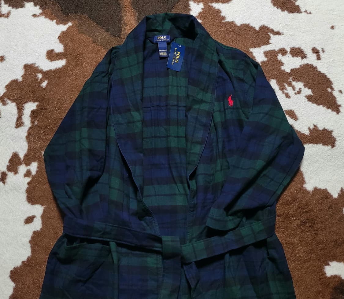 (새제품)폴로 랄프로렌 남성용 타탄체크 로브 M 상품이미지1