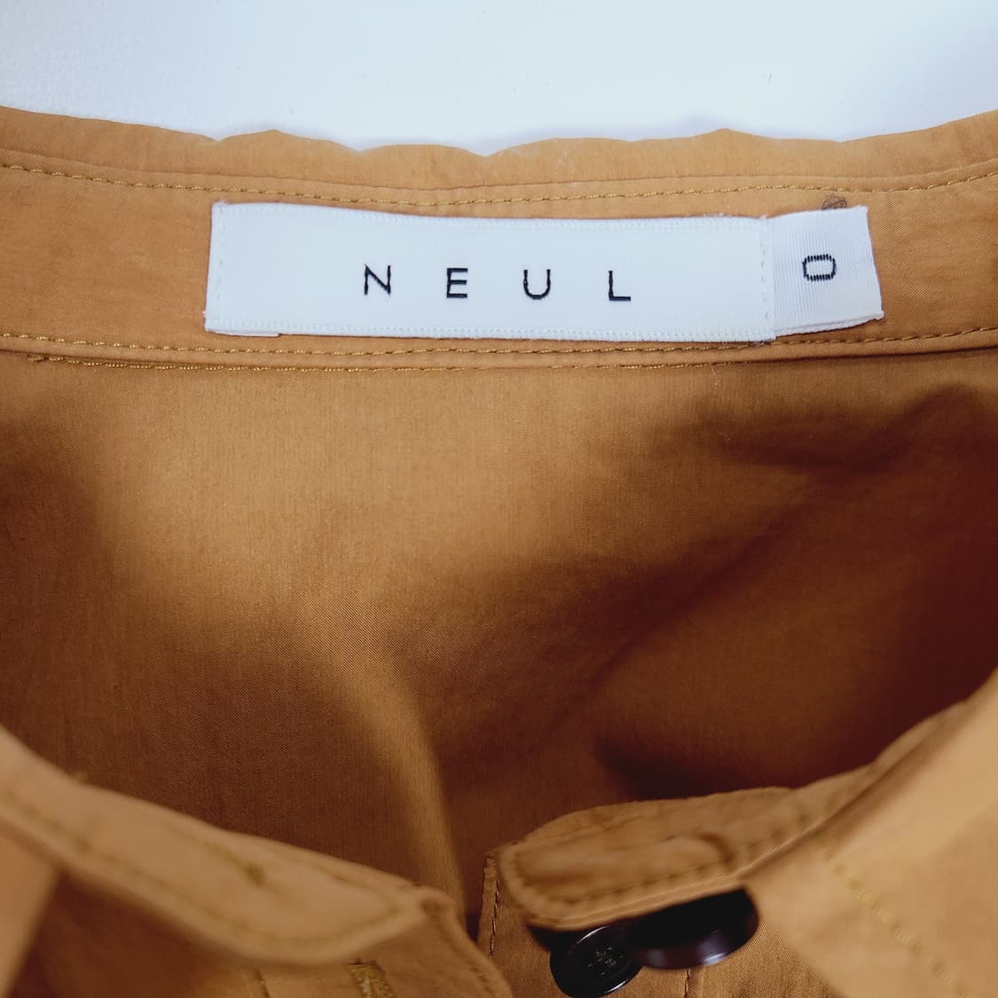 한섬 늘(NEUL) 코튼 혼방 셔츠 롱 원피스 0사이즈 상품이미지6