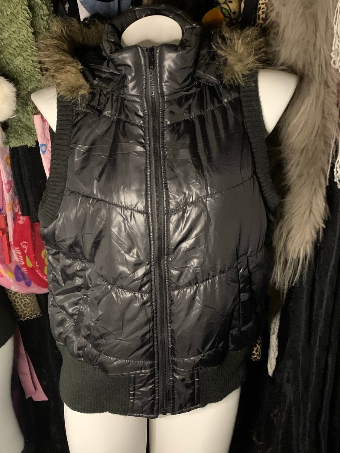 Vkei 데스노트st 펑크  퍼 패딩 상품이미지2