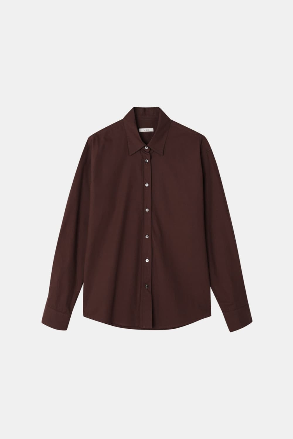 [르에떼] Classic Shirt in Burgundy Brown 상품이미지6