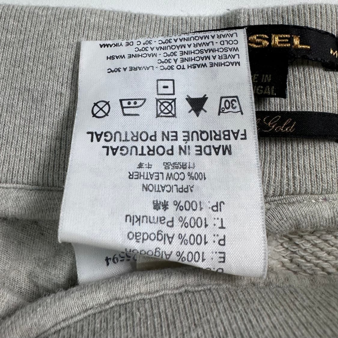 디젤 사이드 시스루디테일 스웻 팬츠 상품이미지7