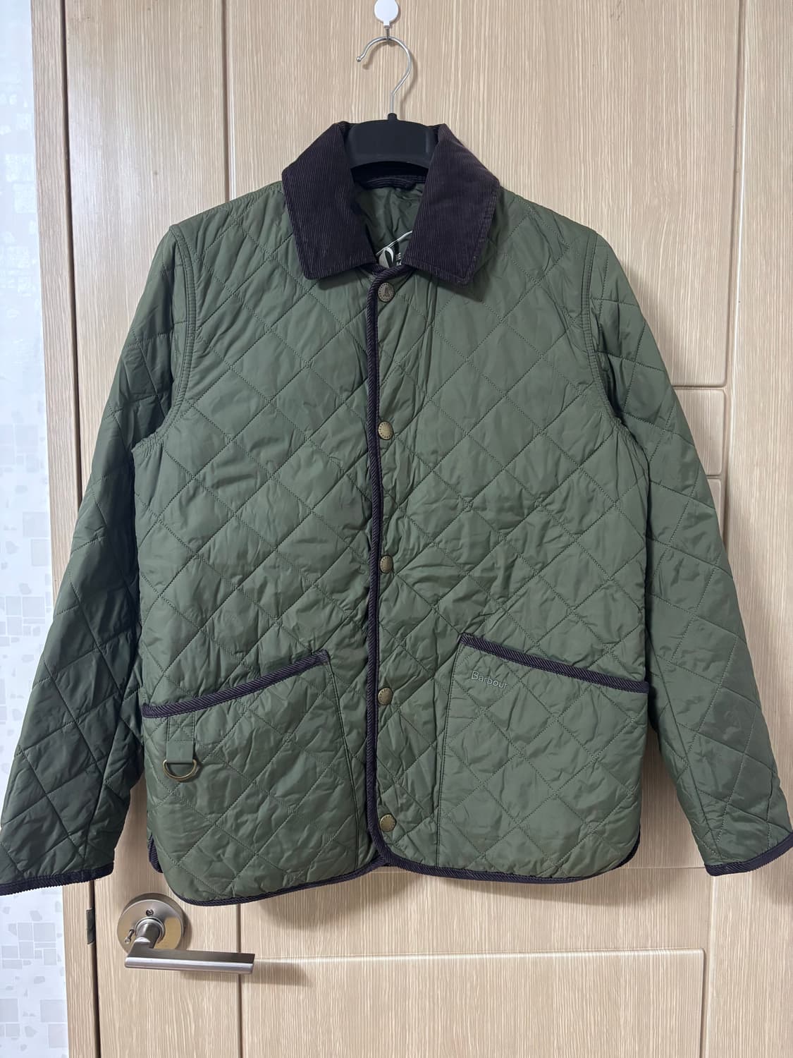 바버 퀄팅 자켓 올리브 상품이미지1