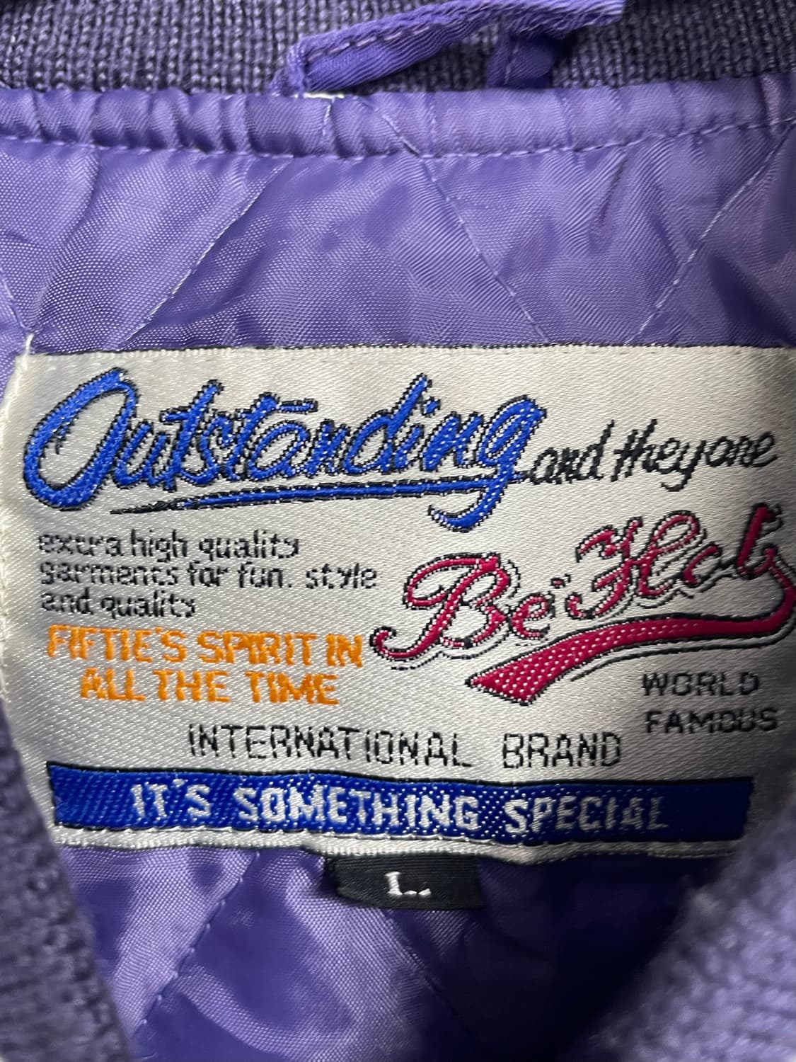 90s be hot 뉴욕 사틴 봄버 자켓 (on.507) 상품이미지6