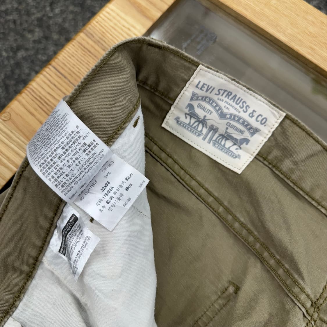 리바이스 브라운 스트레이트 코튼 팬츠 (32)  상품이미지5