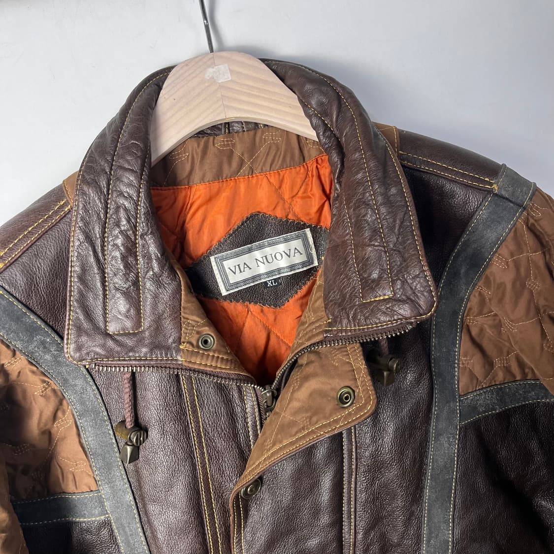 [Via Nuova Pelle] 카우스킨 레더 봄버자켓 상품이미지3