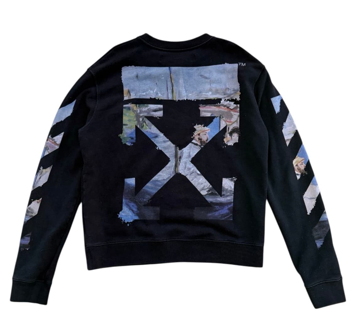 오프화이트 19SS 모네 유화 에로우 스웻 상품이미지4