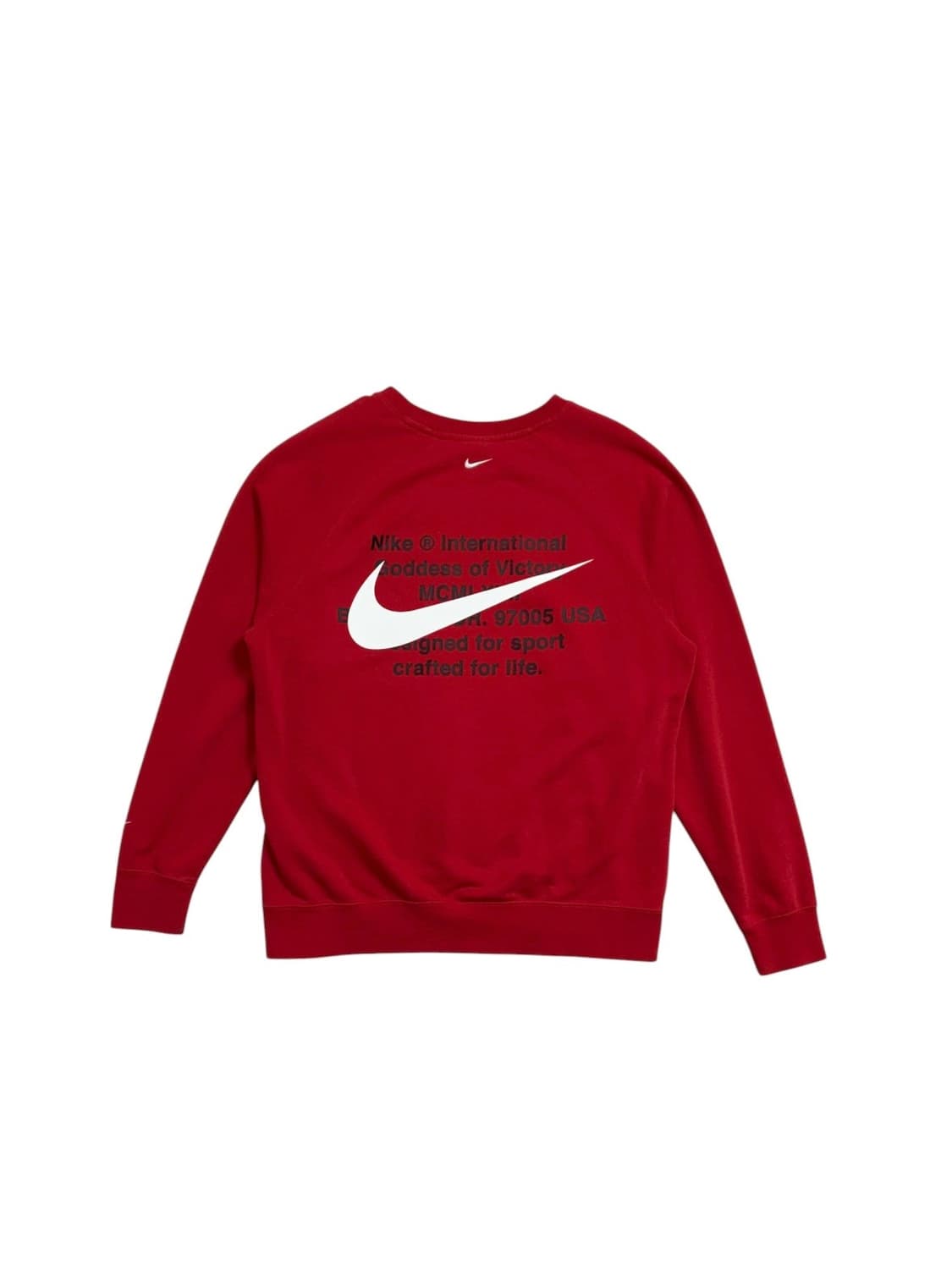 나이키 더블스우시 맨투맨 레드 상품이미지2