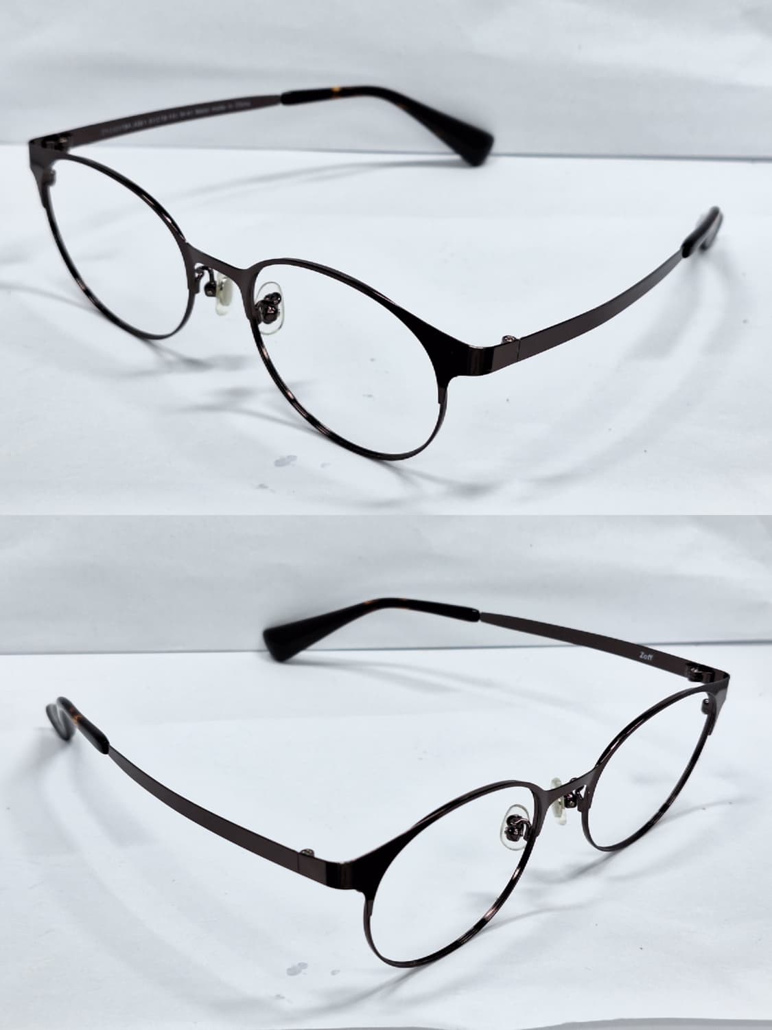 Joff 조프 M-41 브라운 보스턴 메탈 안경 안경테/일본수입 빈티지  상품이미지6