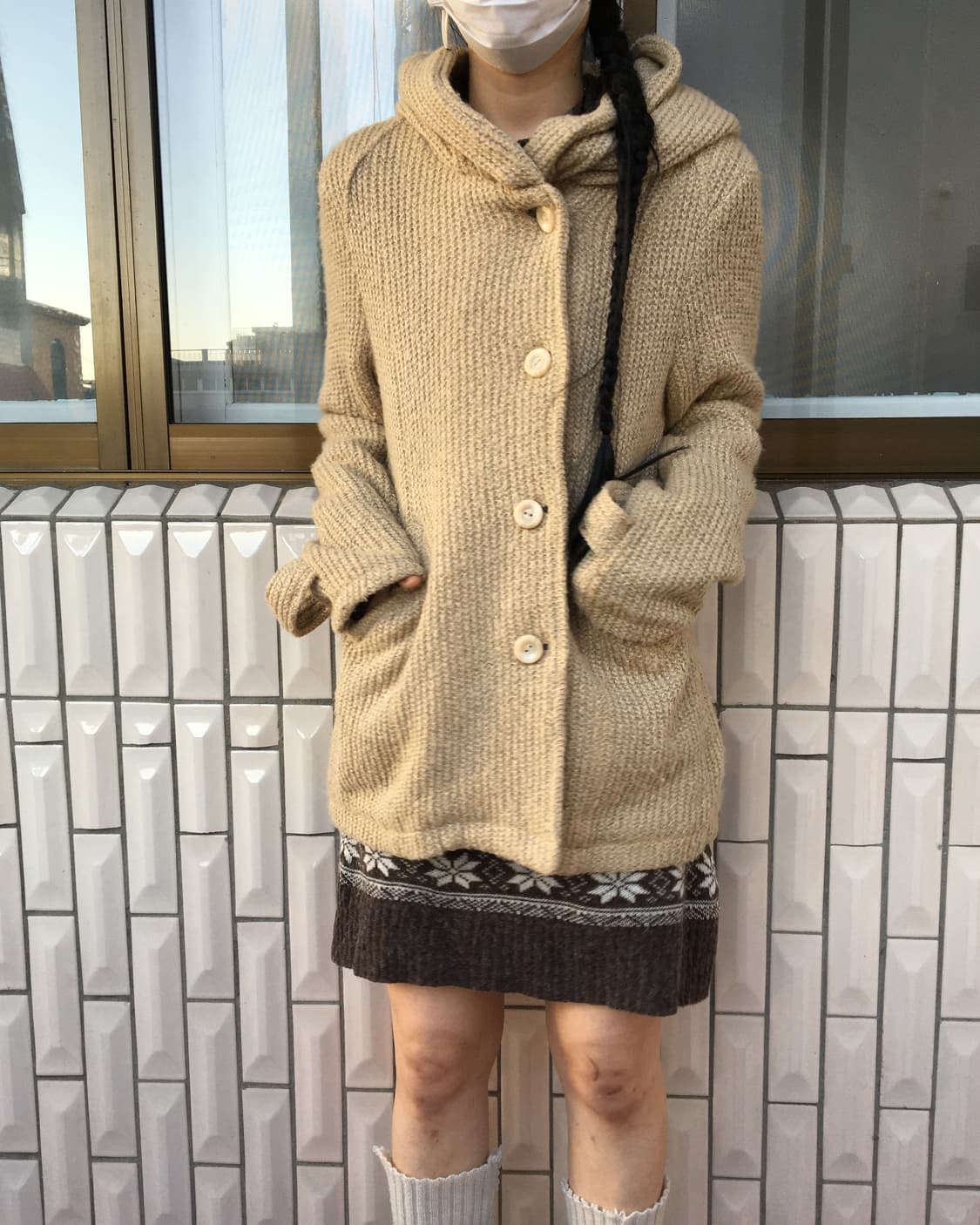 Hood knitted jacket 상품이미지6