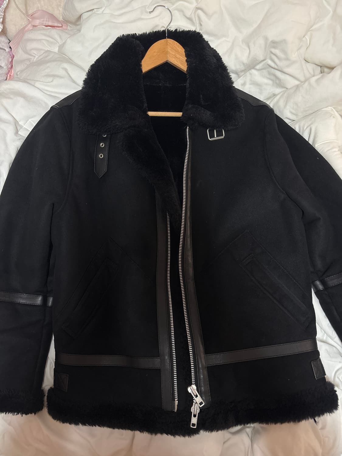 도프제이슨 솔리드 스웨이드 무톤 자켓 상품이미지1