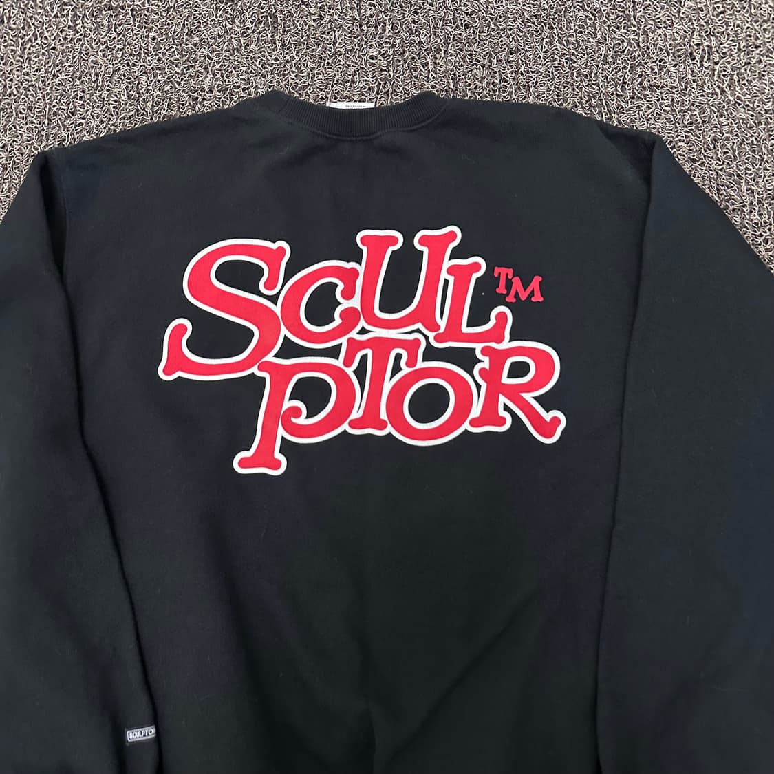 스컬프터 공용 맨투맨 블랙 S 상품이미지5