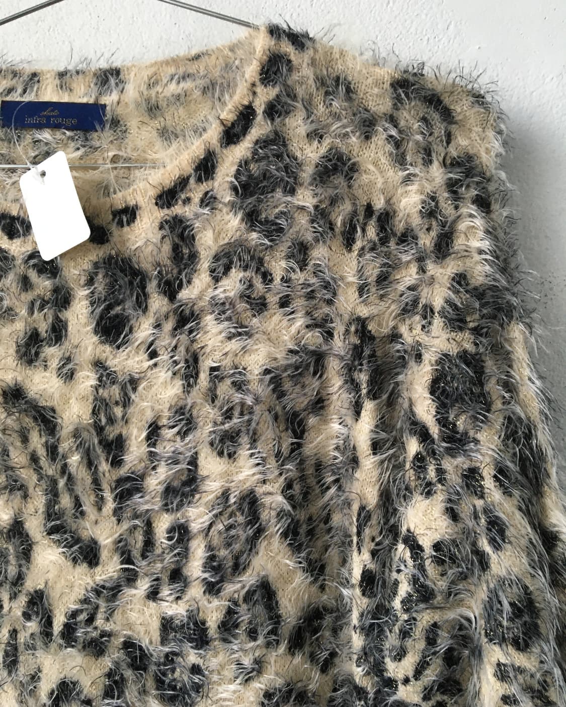 Leopard pattern fluffy knit 상품이미지4