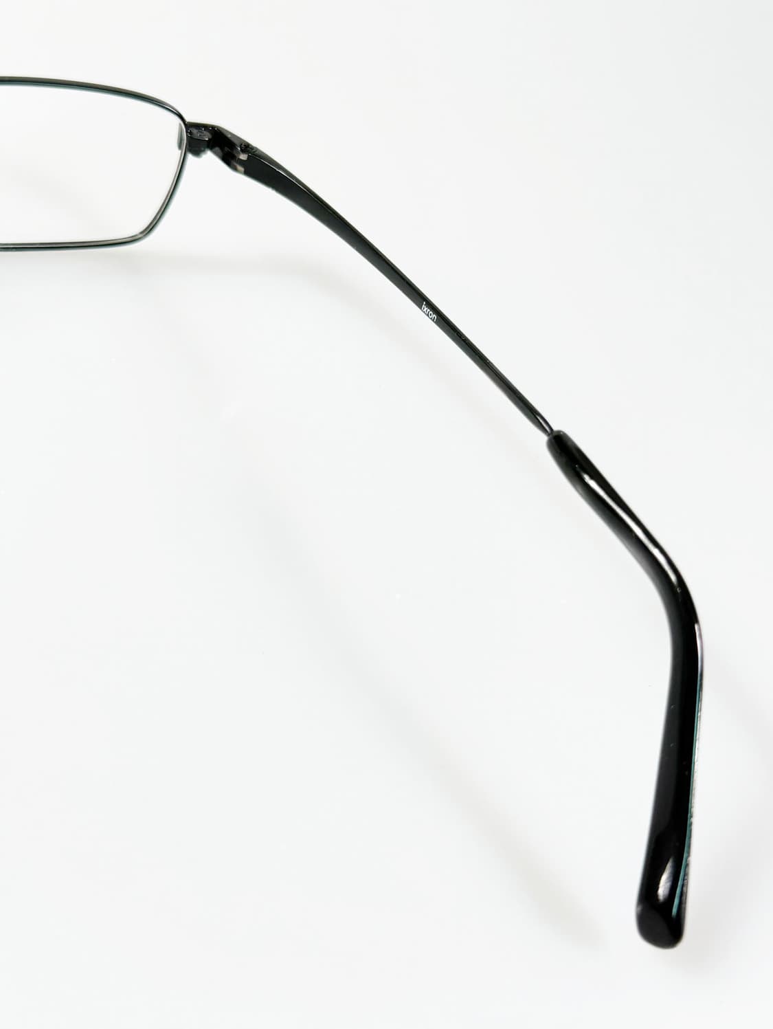 90s IXRON 블랙 메탈 슬림 스퀘어 빈티지 안경 상품이미지6