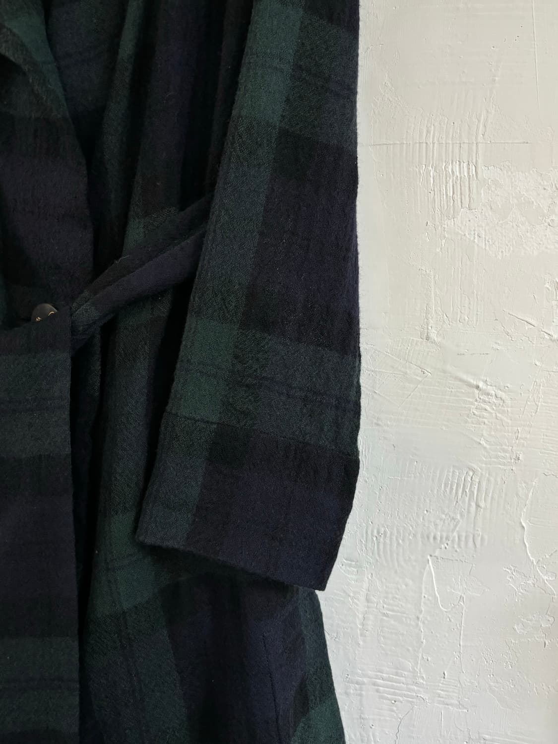 Vivienne Westwood 비비안웨스트우드 그린 체크 카라 울 코트 상품이미지8