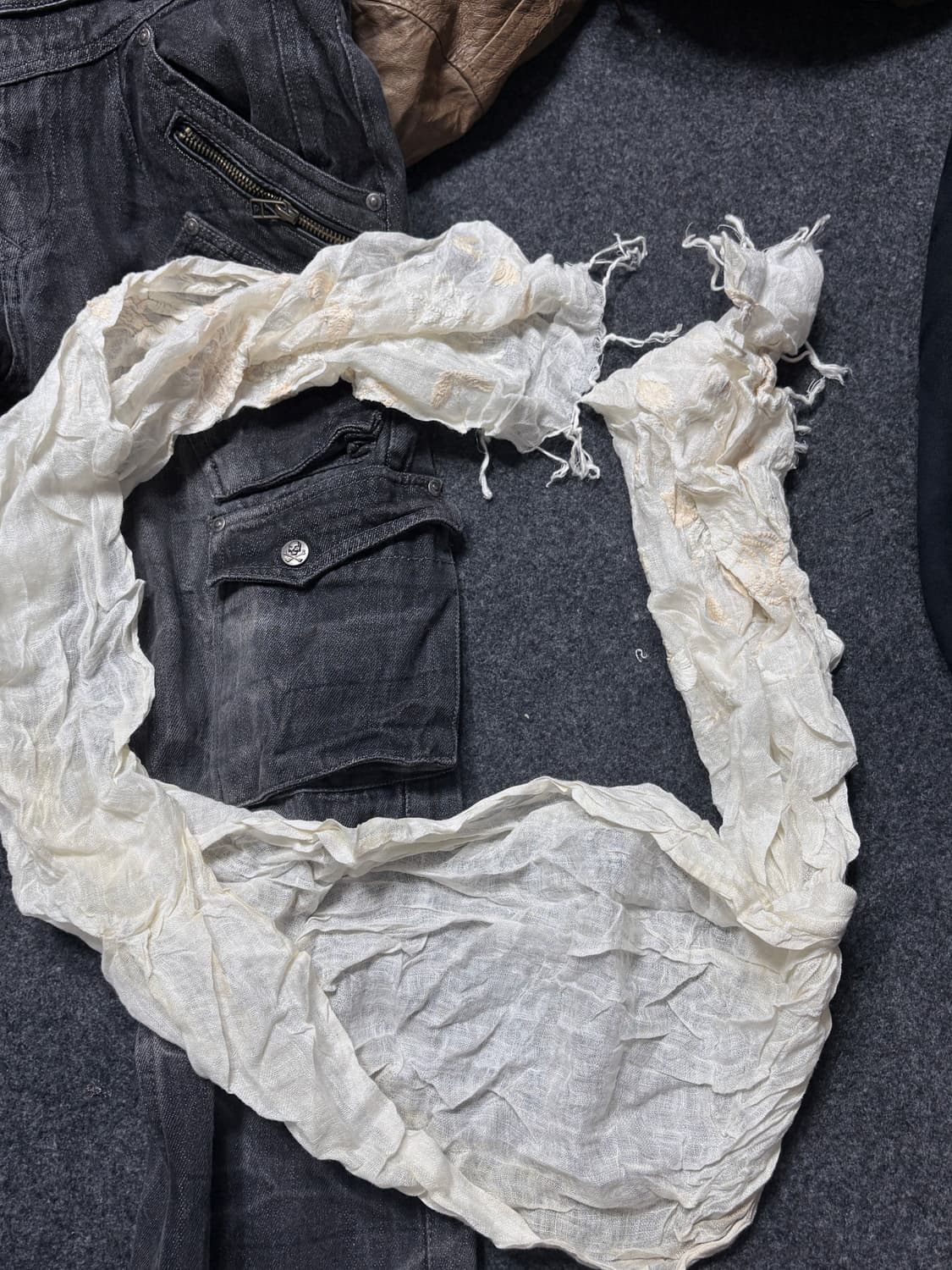 Vintage y2k punk grunge muffler 상품이미지4