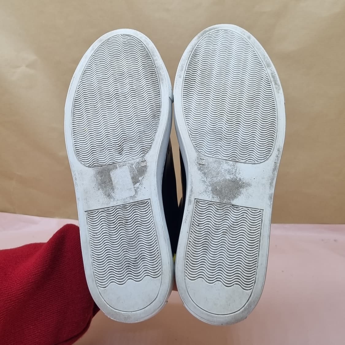 알베르토페르마니 블랙 레더 스니커즈 240 상품이미지3