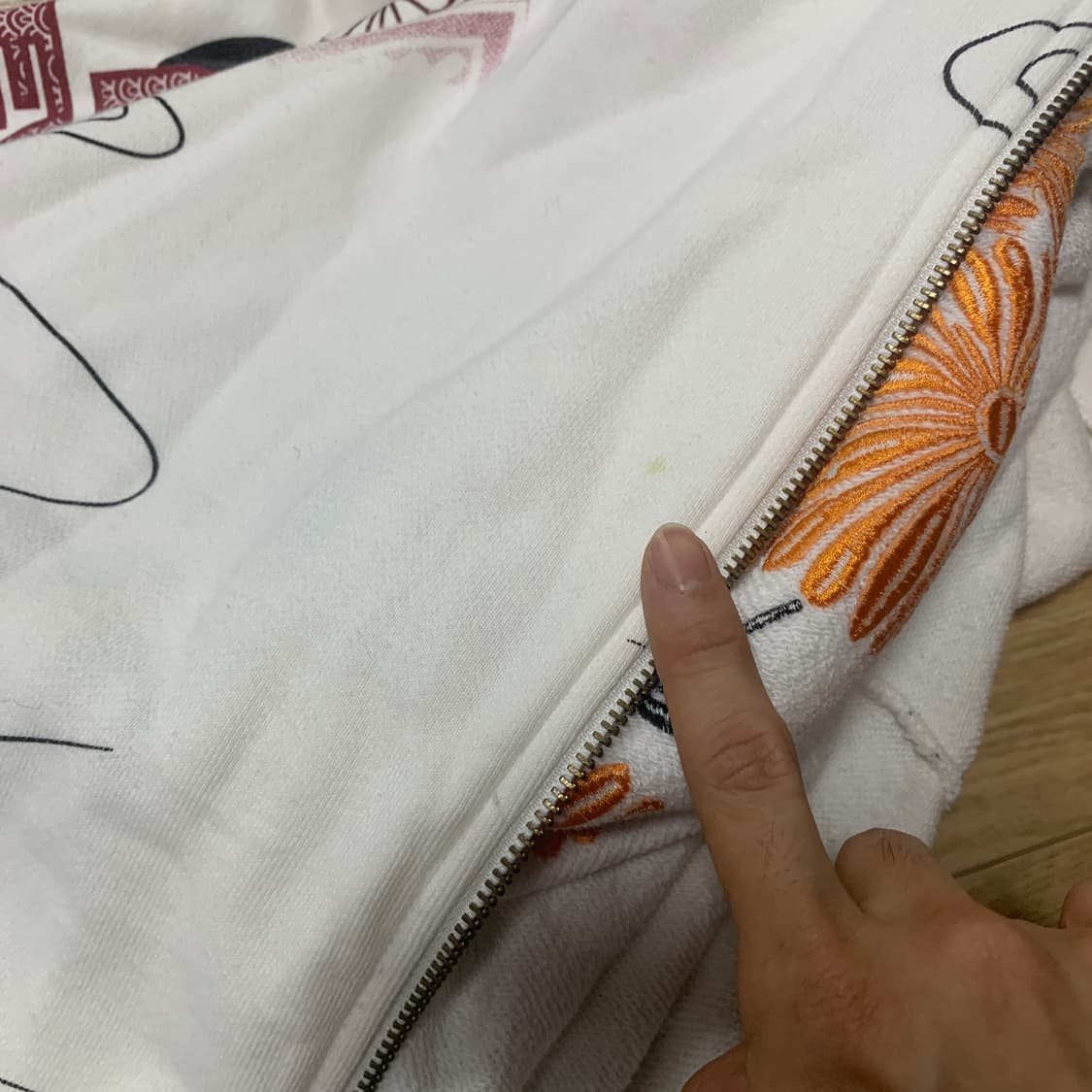 2XL)Nishiki x 에반게리온 아스카 오리엔탈 후드집업 상품이미지5