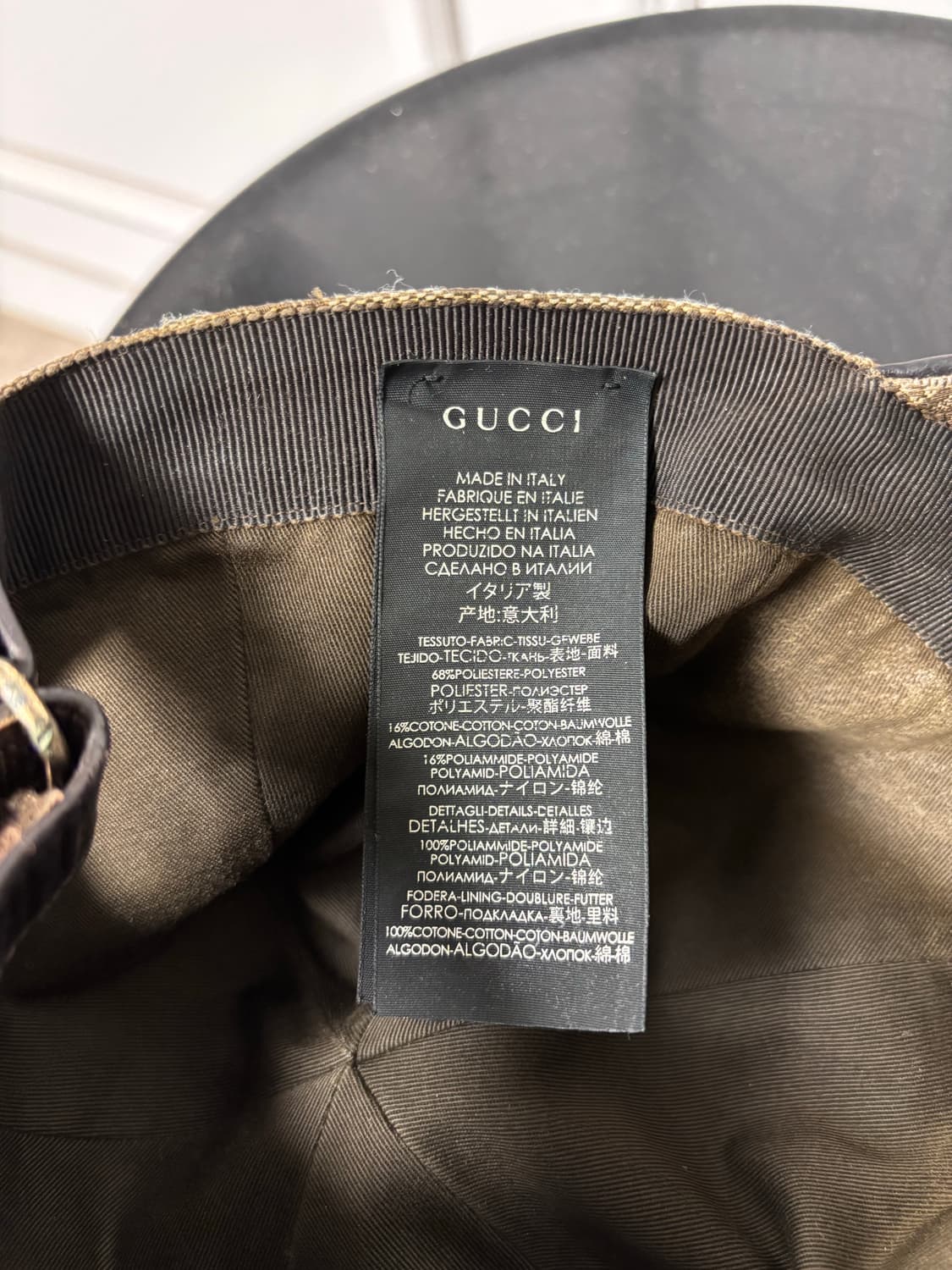 구찌 GG 로고 볼캡 모자 L 상품이미지3