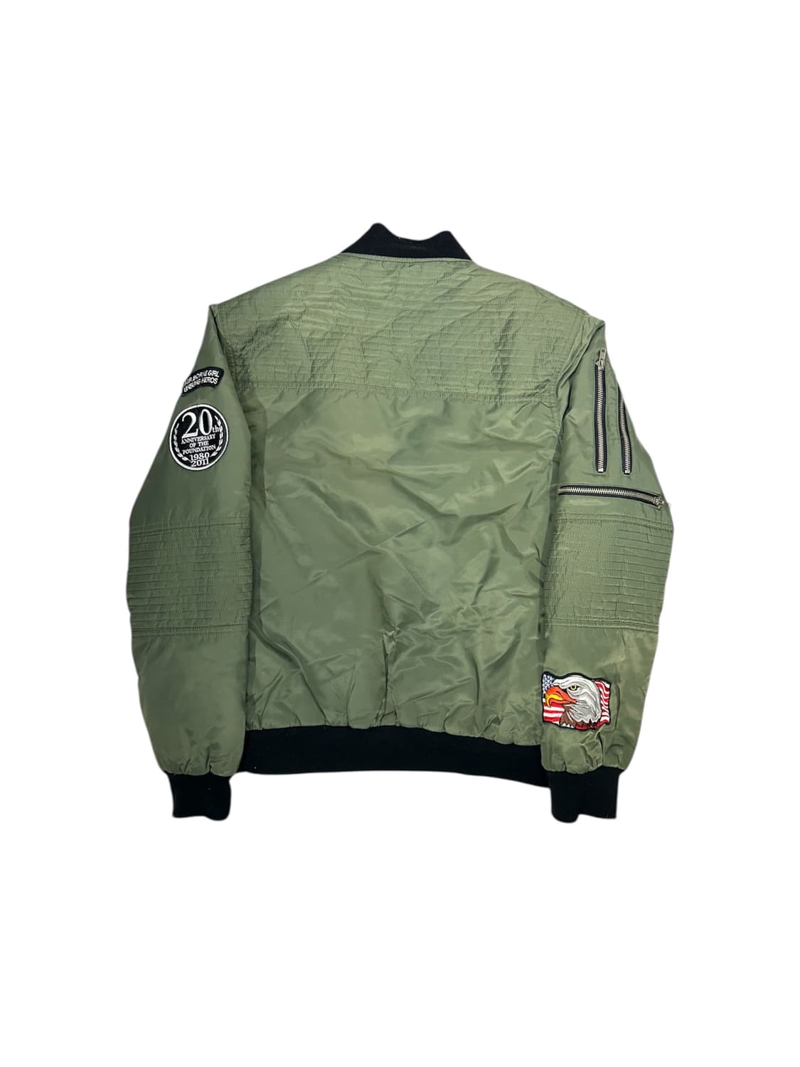 일본 빈티지 카키 항공 잠바 ma-1 마원 자켓 상품이미지6