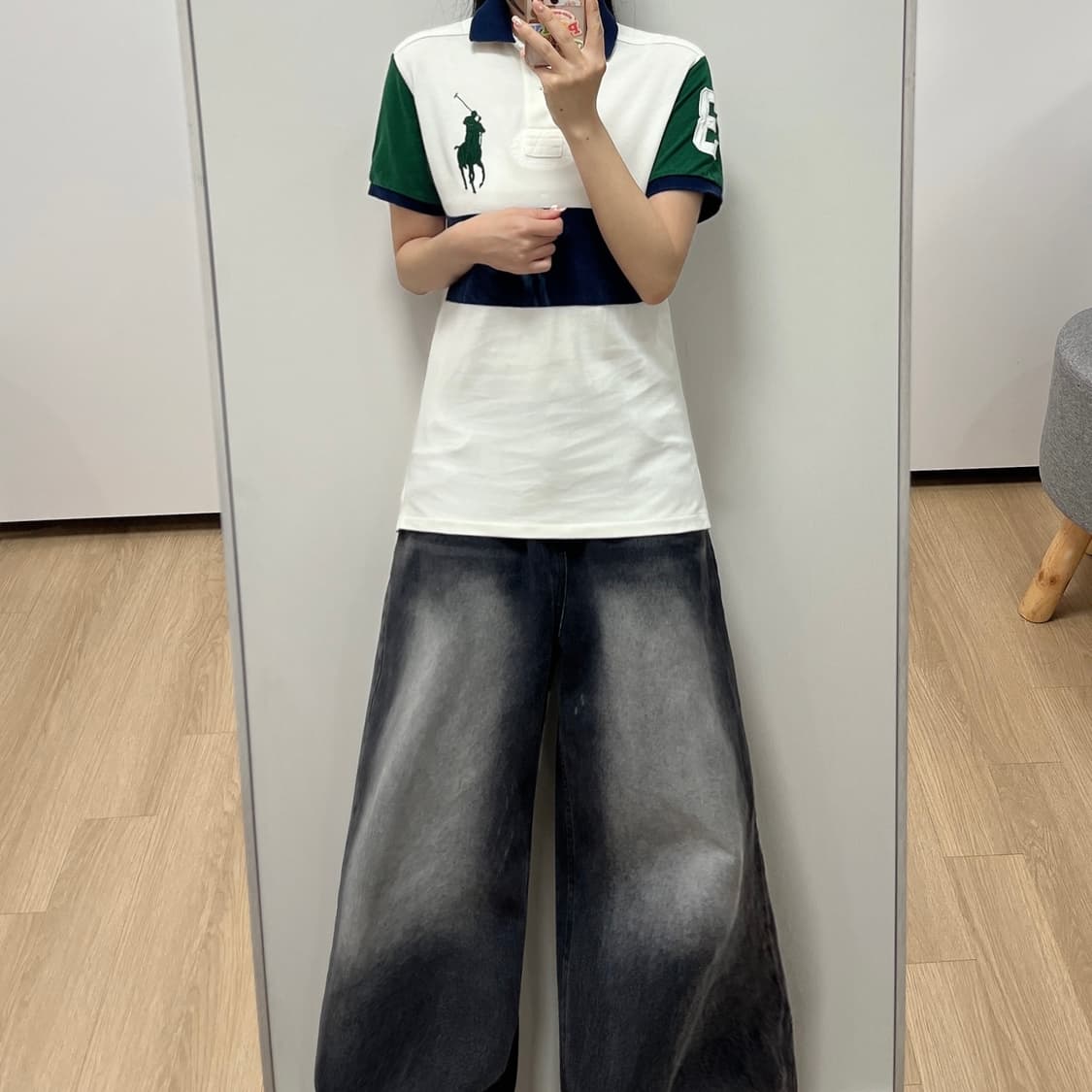 폴로 랄프로렌 빅포니 럭비 카라 반팔 티셔츠 상품이미지1