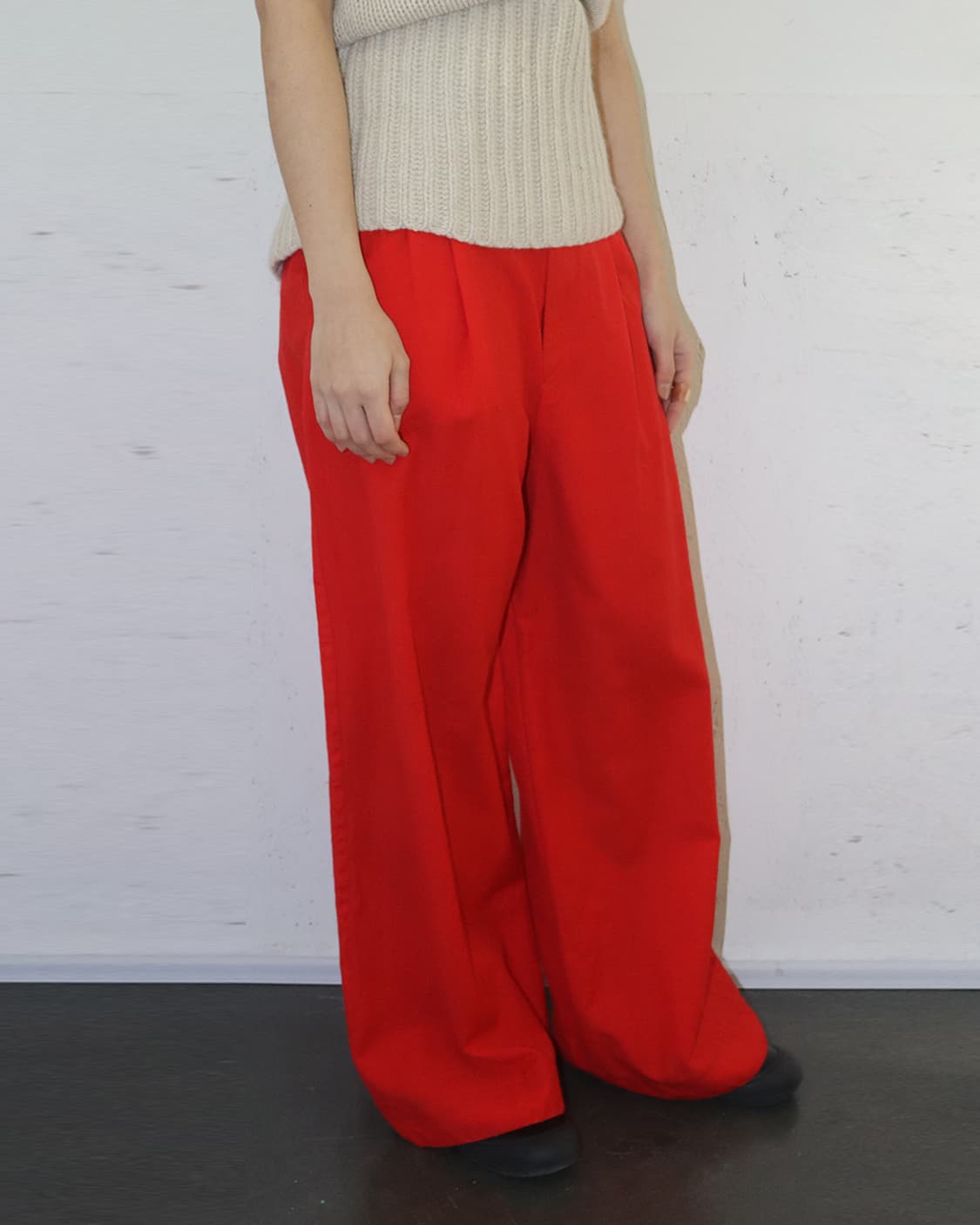 콰이단 에디션 19AW 하이 라이즈 와이드 팬츠 상품이미지4