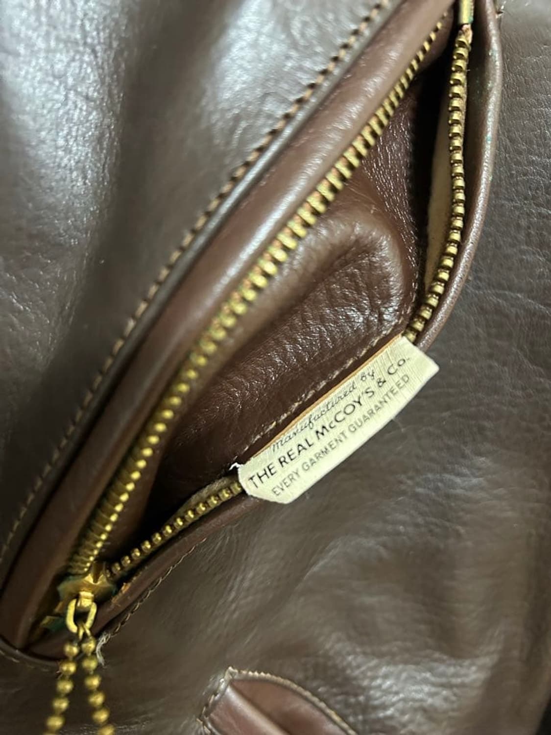 (40) 리얼맥코이 싱글 레더 가죽자켓 상품이미지6