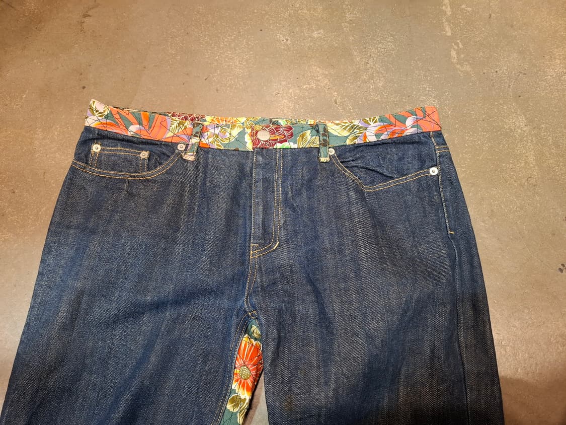 글램디 일본 자수 데님 팬츠 상품이미지2