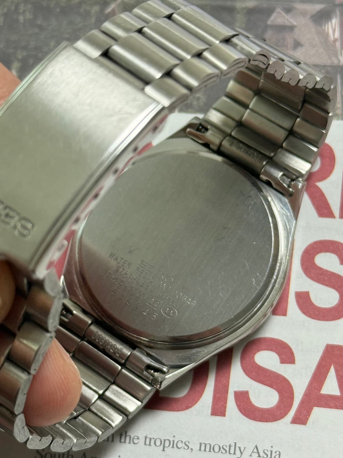 세이코 Seiko SPRIT 쿼츠 스노우 플레이크 데이데이트 상품이미지4