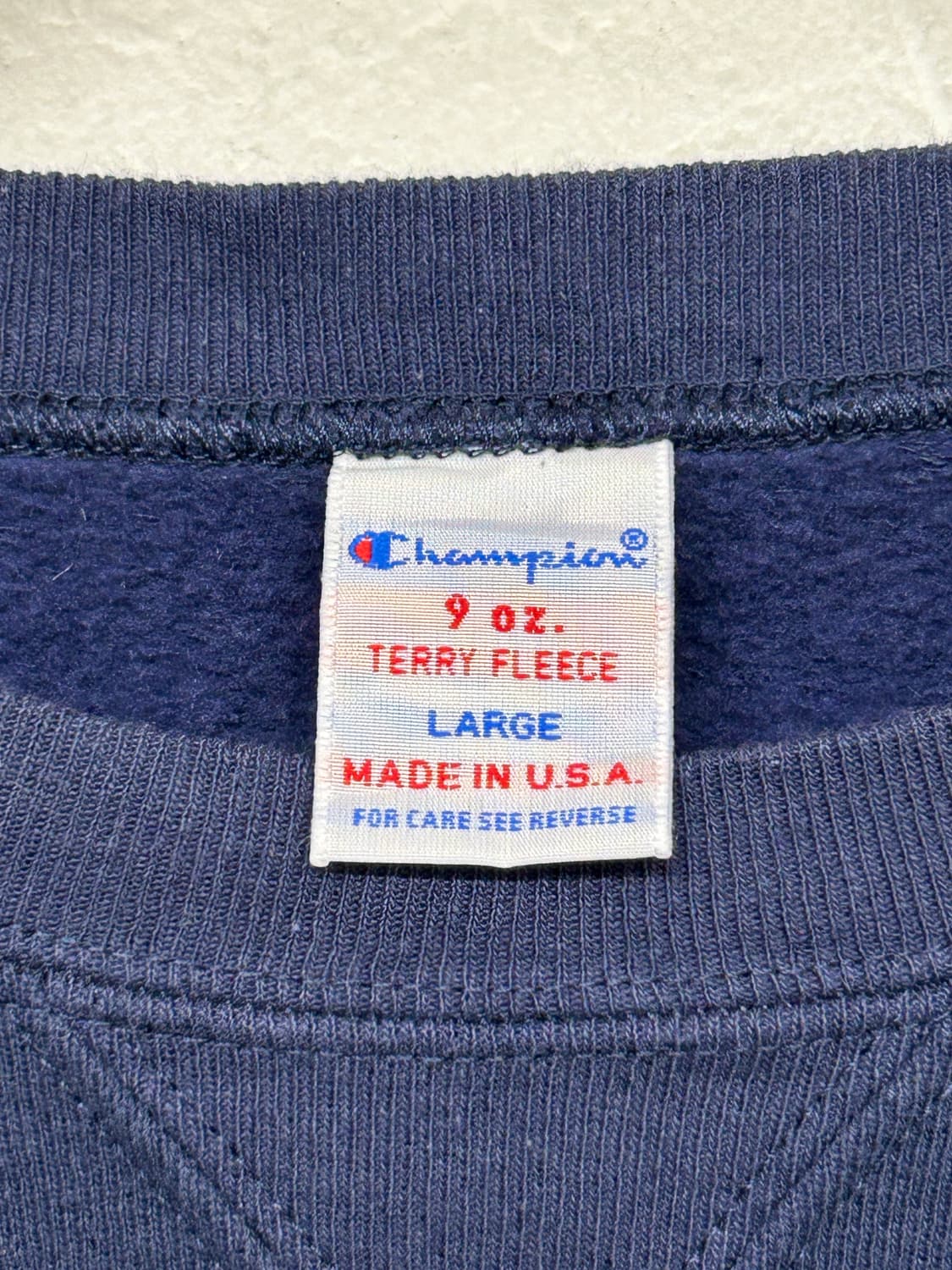 90s 챔피온 네이비 스웻셔츠 (MADE IN USA) 상품이미지3