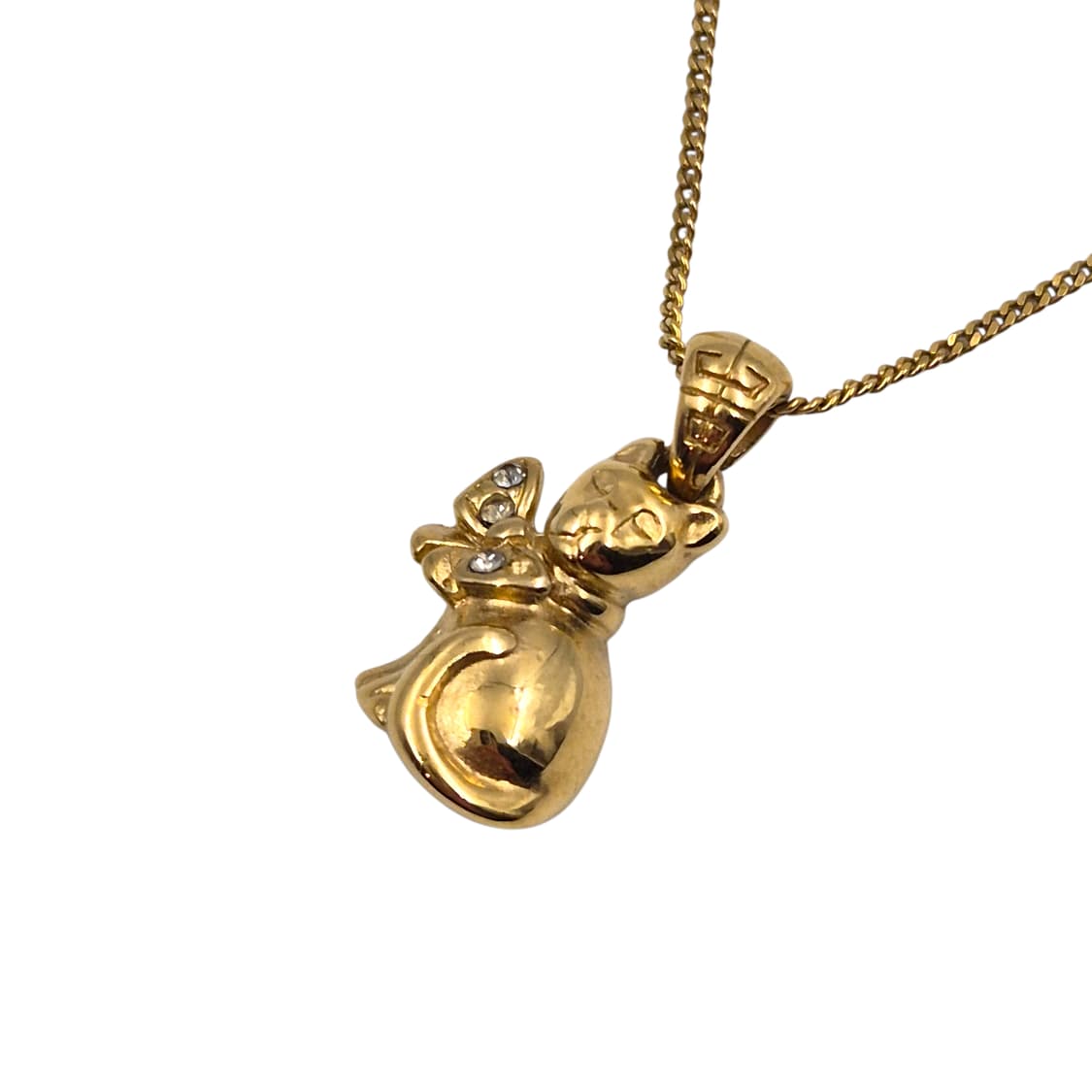 90s 프랑스 지방시 리본 고양이 목걸이 상품이미지3