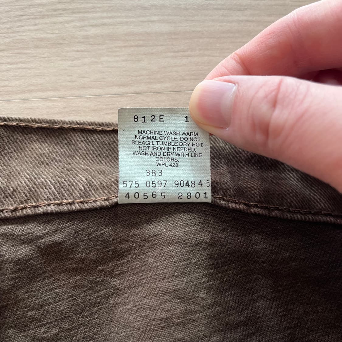 [38X30] 90s 빈티지 리바이스 565 브라운 상품이미지3