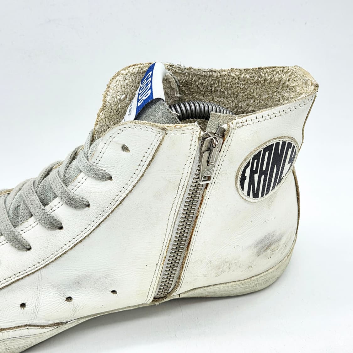 골든구스 프란시 하이탑 화이트/실버 (41) 상품이미지4