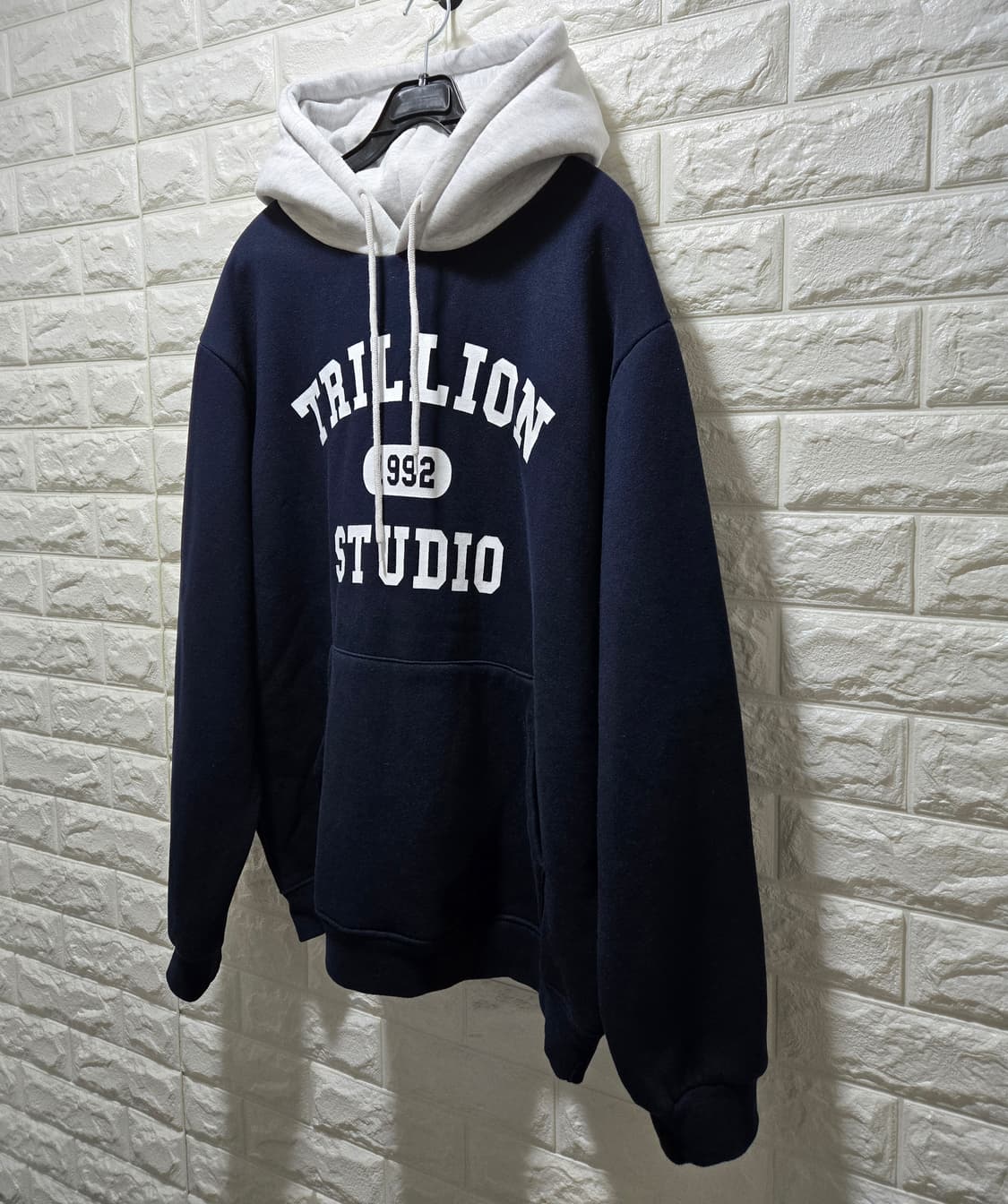 트릴리온 컬러배색 1992 그래픽 기모 후디 후드티 95~100 상품이미지4