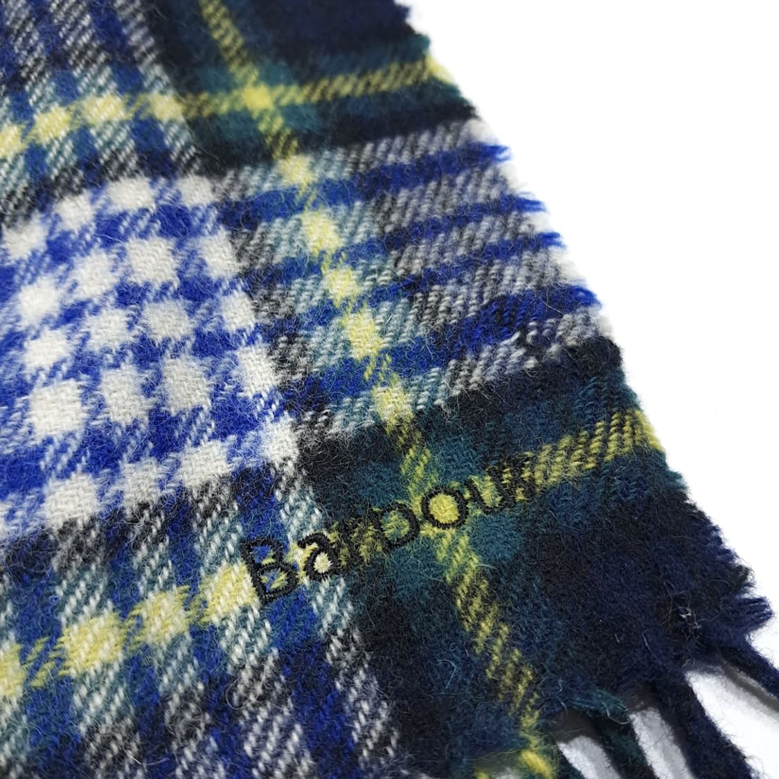 MX414 바버 울 125주년에디션 3로얄워런트 네이비 머플러 목도리 상품이미지2