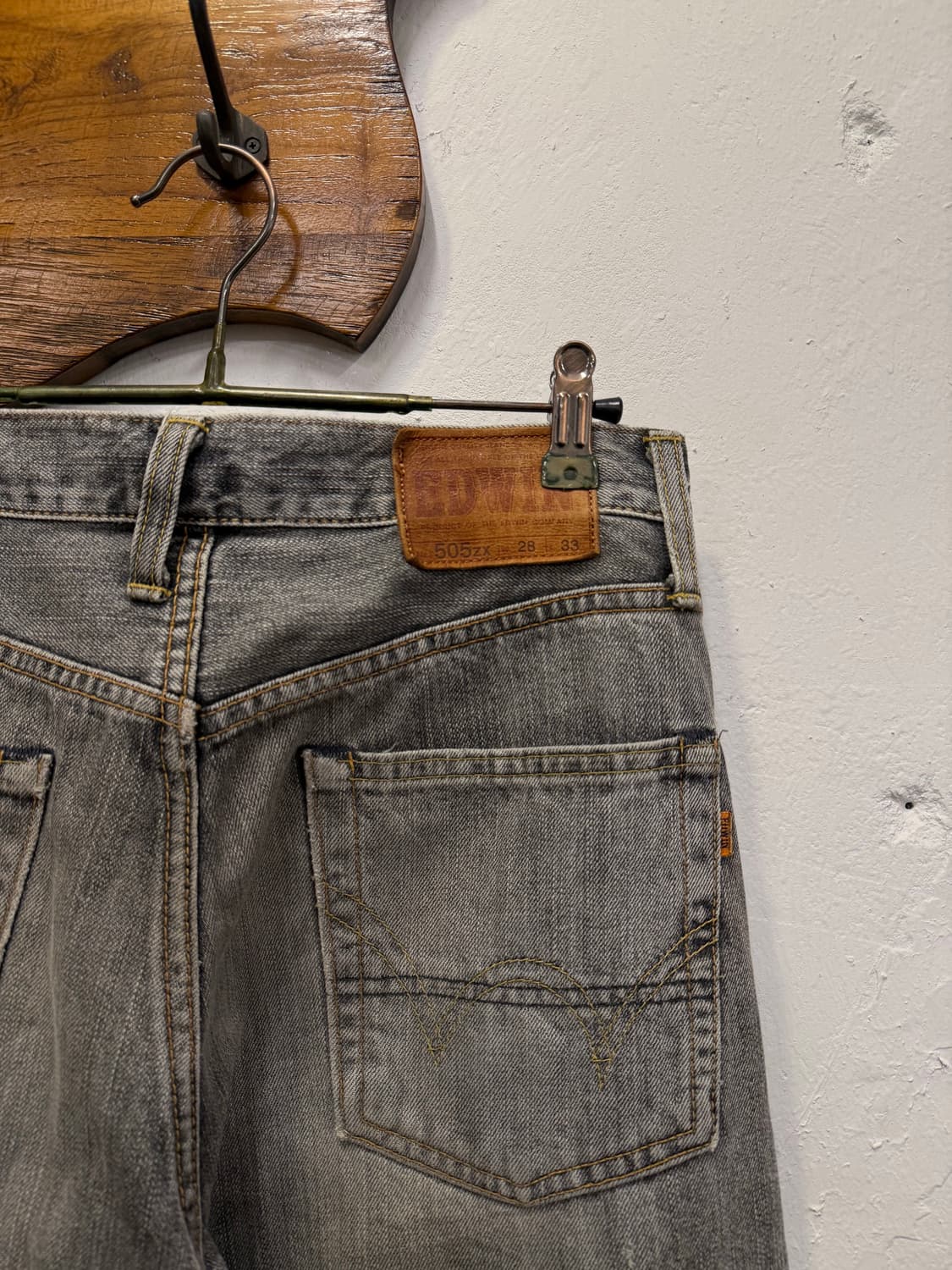 (29inch) EDWIN 에드윈 505Zx Grey Washed Sel 상품이미지3