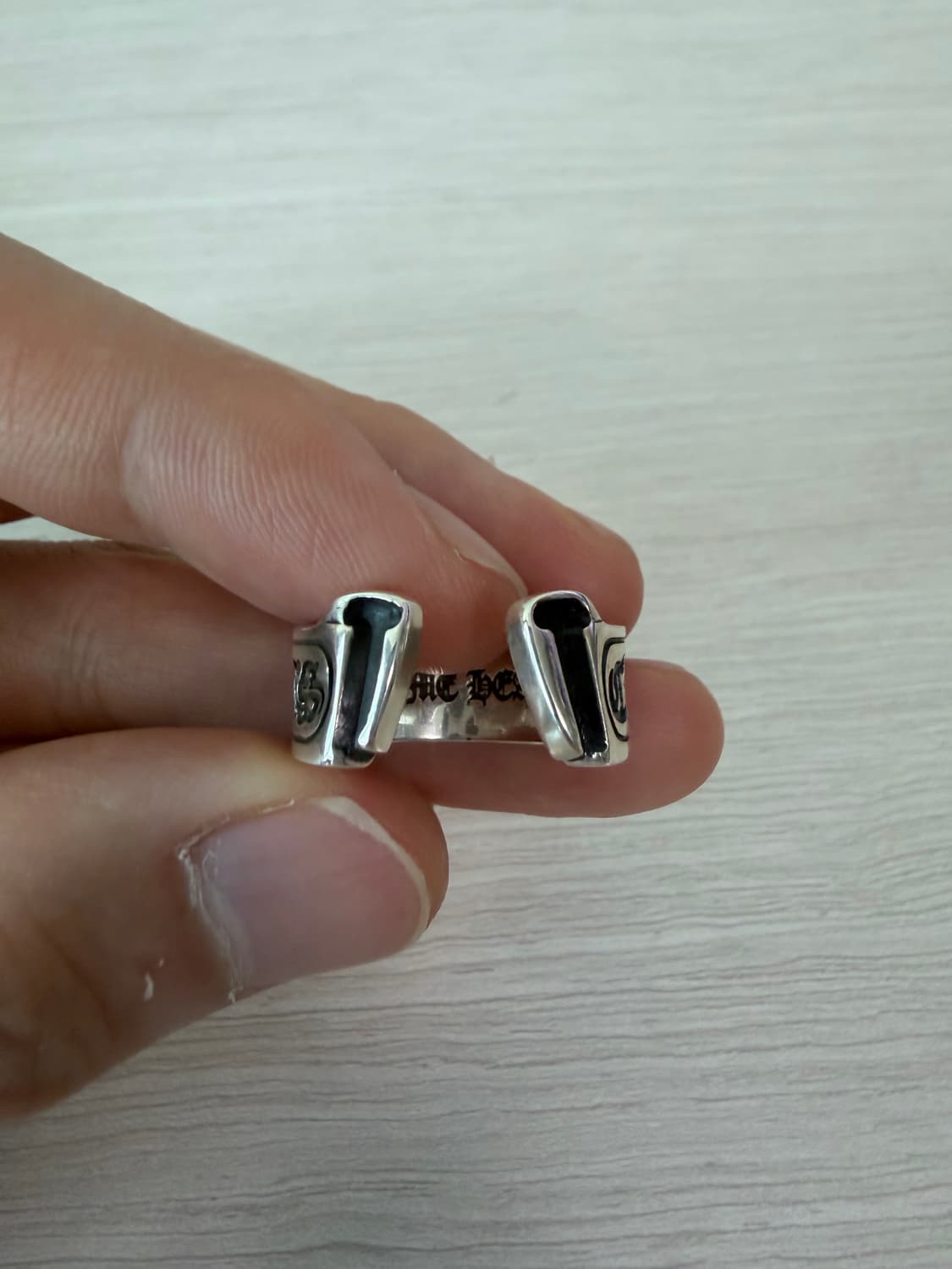 [us5.5] 크롬하츠 스크롤 라벨링 라지 상품이미지6