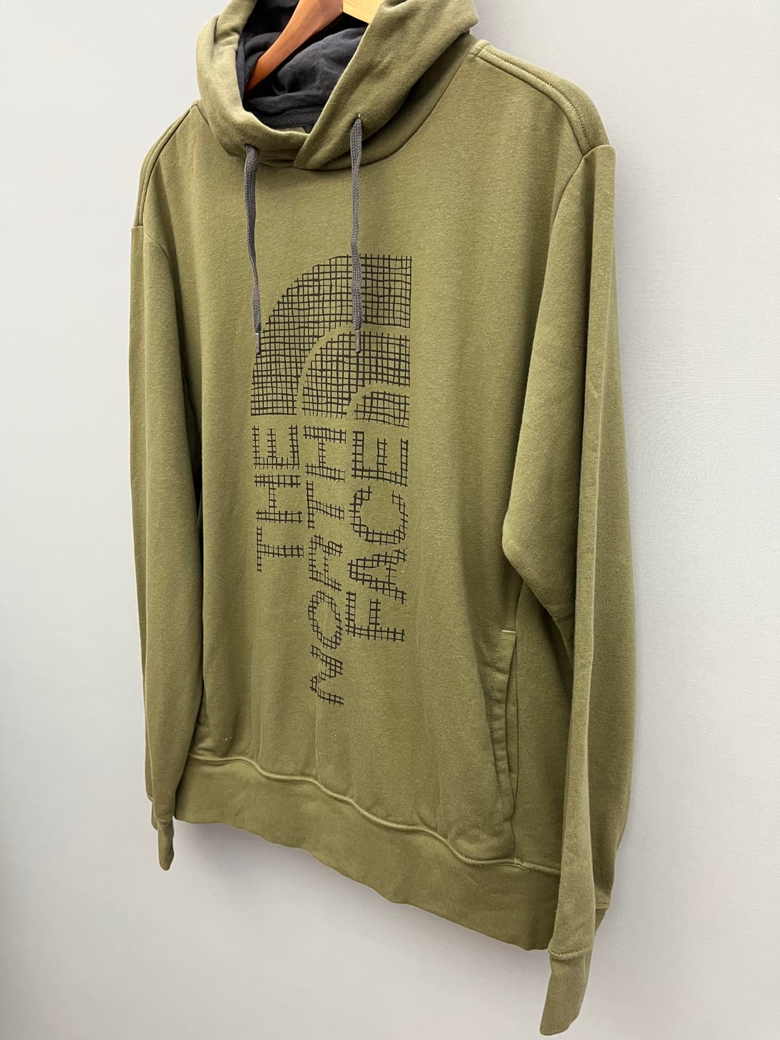 노스페이스 올리브색 기모후드티 상품이미지2