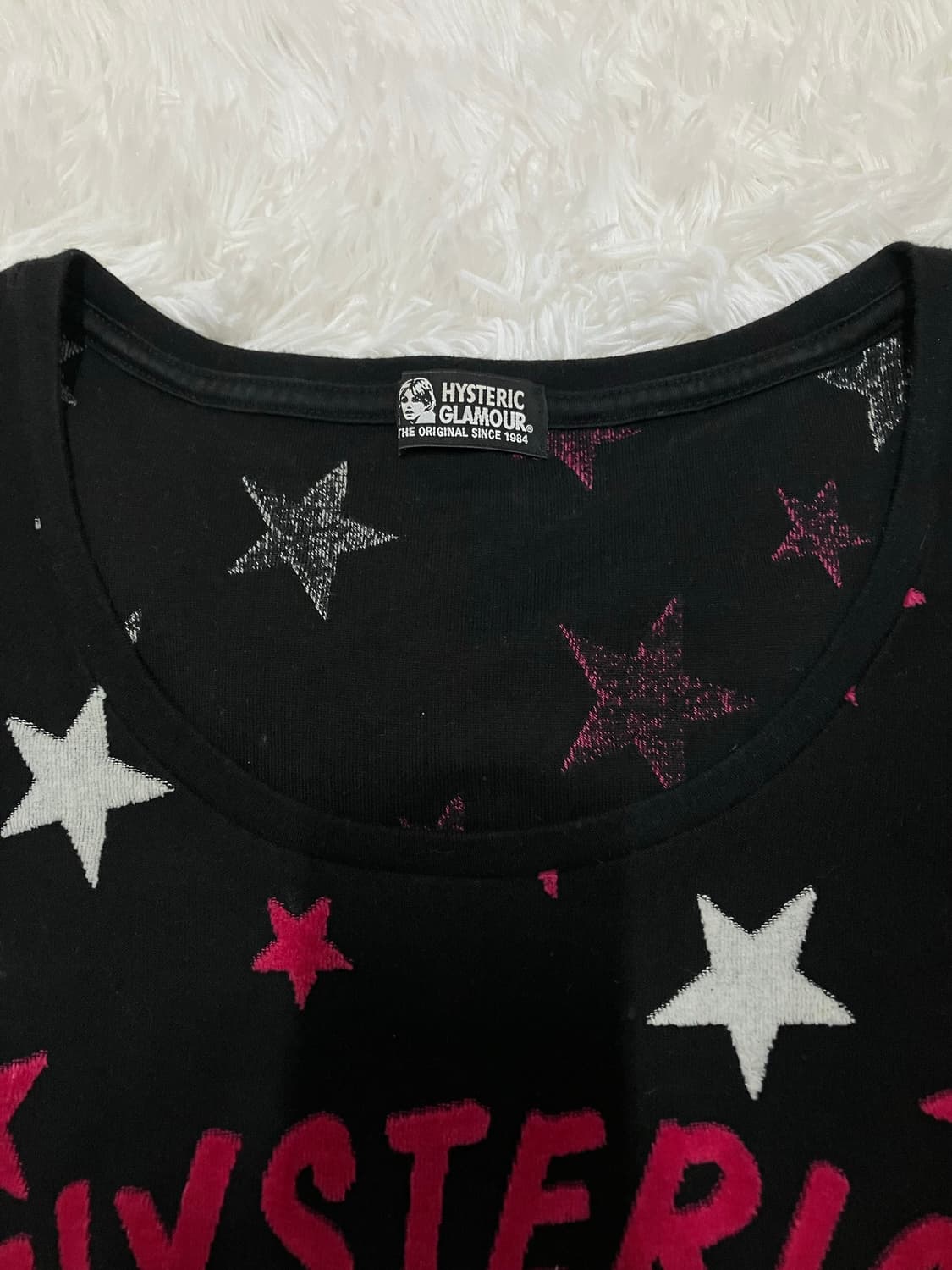 히스테릭 글래머 블랙 스타 반팔 1053 y2k 스트릿 갸루 펑키 일본빈 상품이미지7