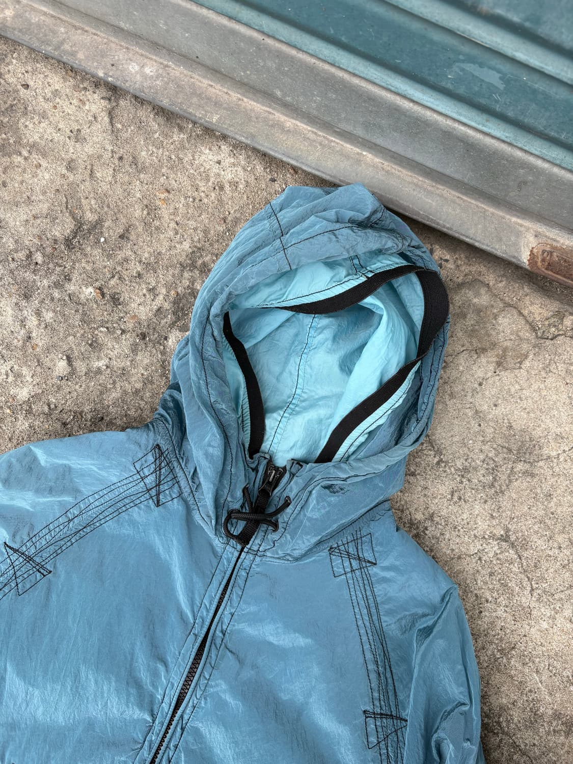 스톤아일랜드 나일론 메탈 집업 후디 자켓 상품이미지4